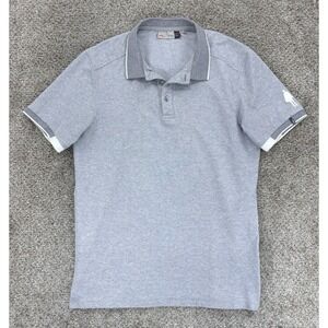 The CLINT Tehama Golf Club KJUS Stan Short Sleeve Polo Men's M Gray Performance